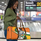 Custom Ivory Coast Football Travel Bag Les Elephants Mascot - African Pride