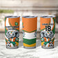 Custom Ivory Coast Football Tumbler Cup Les Elephants Mascot - African Pride
