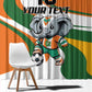 Custom Ivory Coast Football Window Curtain Les Elephants Mascot - African Pride