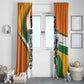 Custom Ivory Coast Football Window Curtain Les Elephants Mascot - African Pride