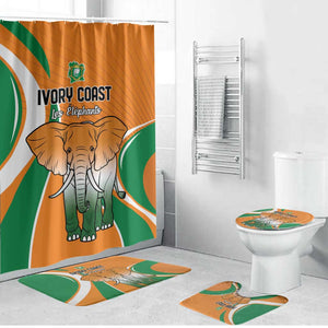Ivory Coast Football Bathroom Set Les Elephants Spirit - African Pride