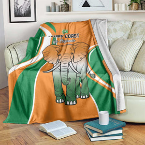 Ivory Coast Football Blanket Les Elephants Spirit - African Pride