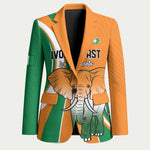 Custom Ivory Coast Football Blazer Les Elephants Spirit - African Pride