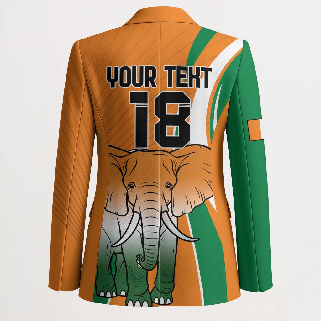 Custom Ivory Coast Football Blazer Les Elephants Spirit - African Pride