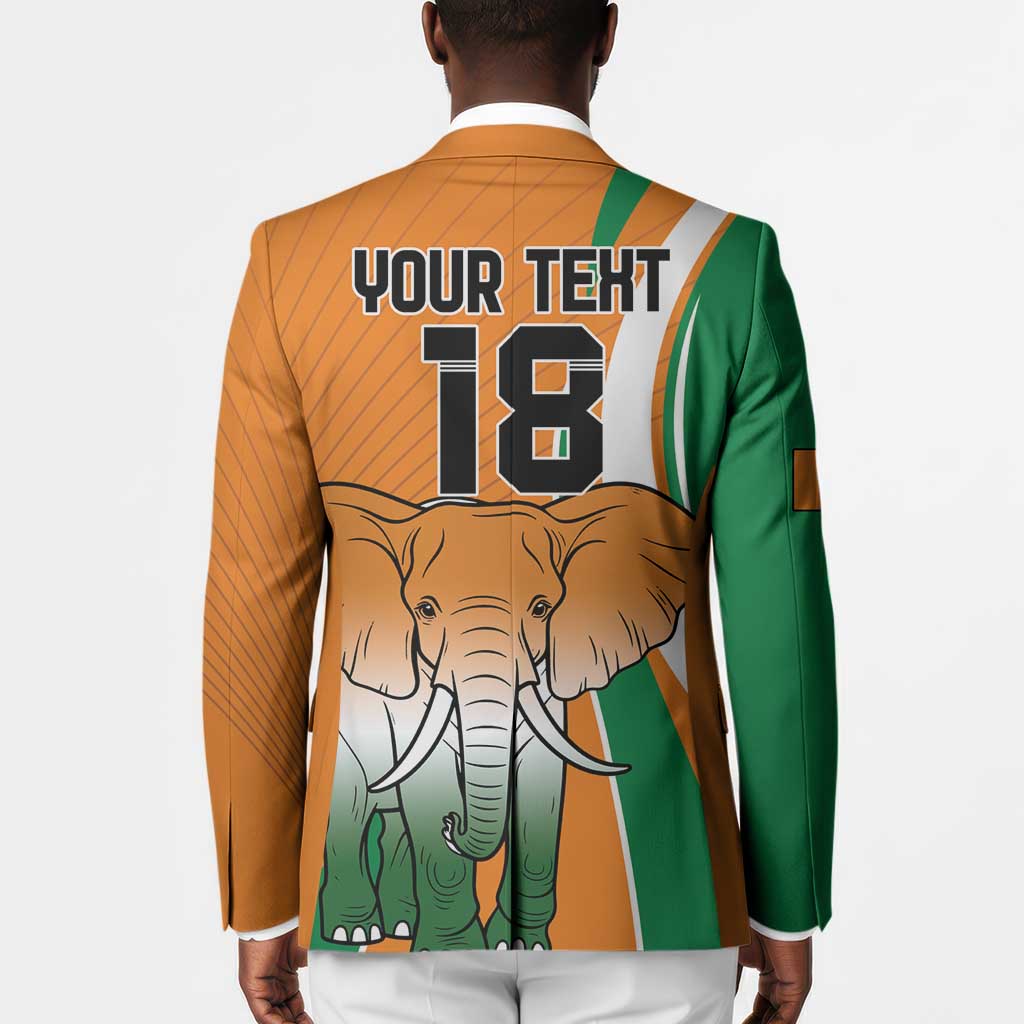 Custom Ivory Coast Football Blazer Les Elephants Spirit - African Pride