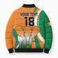 Custom Ivory Coast Football Bomber Puffer Jacket Les Elephants Spirit - African Pride