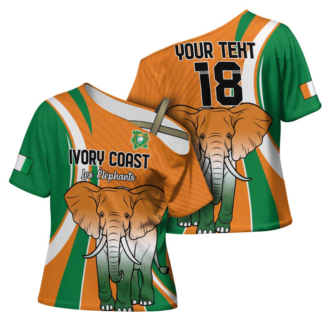 Custom Ivory Coast Football Cross Shoulder Shirt Les Elephants Spirit - African Pride