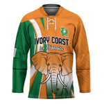 Custom Ivory Coast Football Hockey Jersey Les Elephants Spirit - African Pride