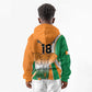 Custom Ivory Coast Football Kid Hoodie Les Elephants Spirit - African Pride