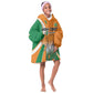 Custom Ivory Coast Football Kid Wearable Blanket Hoodie Les Elephants Spirit - African Pride