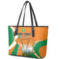 Ivory Coast Football Leather Tote Bag Les Elephants Spirit - African Pride