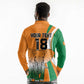 Custom Ivory Coast Football Long Sleeve Polo Shirt Les Elephants Spirit - African Pride