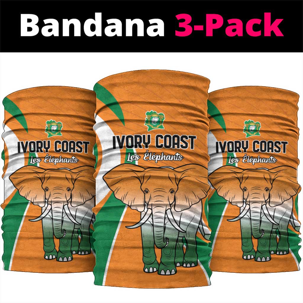 Ivory Coast Football Neck Gaiter Les Elephants Spirit - African Pride