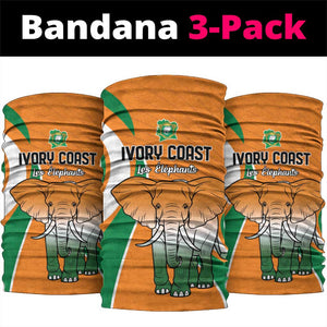 Ivory Coast Football Neck Gaiter Les Elephants Spirit - African Pride