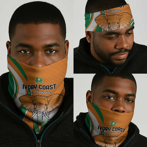 Ivory Coast Football Neck Gaiter Les Elephants Spirit - African Pride