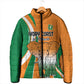 Custom Ivory Coast Football Padded Jacket Les Elephants Spirit - African Pride