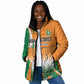 Custom Ivory Coast Football Padded Jacket Les Elephants Spirit - African Pride