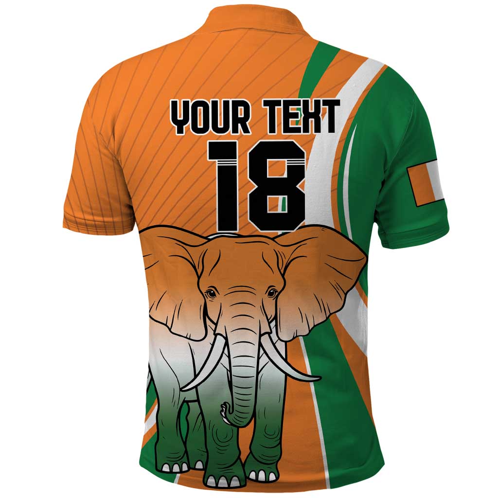 Custom Ivory Coast Football Polo Shirt Les Elephants Spirit LT18