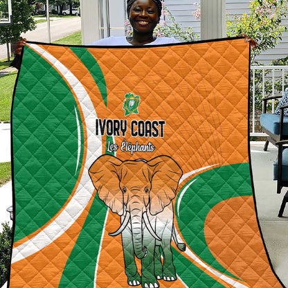 Ivory Coast Football Quilt Les Elephants Spirit - African Pride