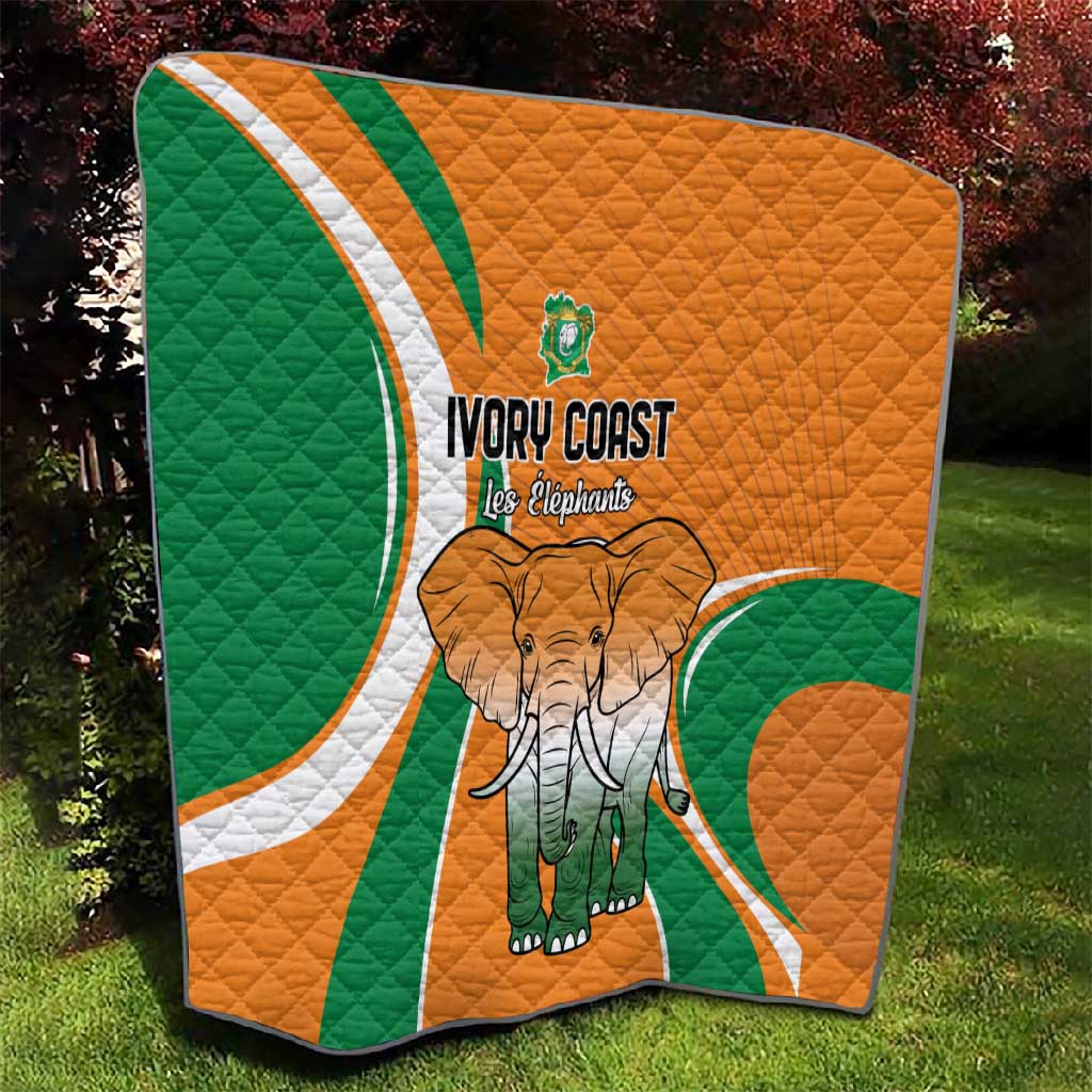 Ivory Coast Football Quilt Les Elephants Spirit - African Pride