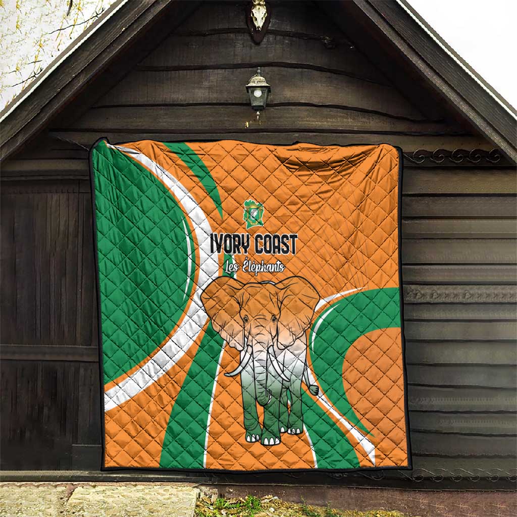 Ivory Coast Football Quilt Les Elephants Spirit - African Pride