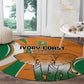 Ivory Coast Football Round Carpet Les Elephants Spirit - African Pride