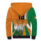 Custom Ivory Coast Football Sherpa Hoodie Les Elephants Spirit - African Pride