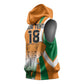Custom Ivory Coast Football Sleeveless Hoodie Les Elephants Spirit - African Pride