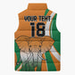 Custom Ivory Coast Football Sleeveless Puffer Jacket Les Elephants Spirit - African Pride