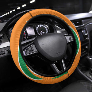 Ivory Coast Football Steering Wheel Cover Les Elephants Spirit - African Pride