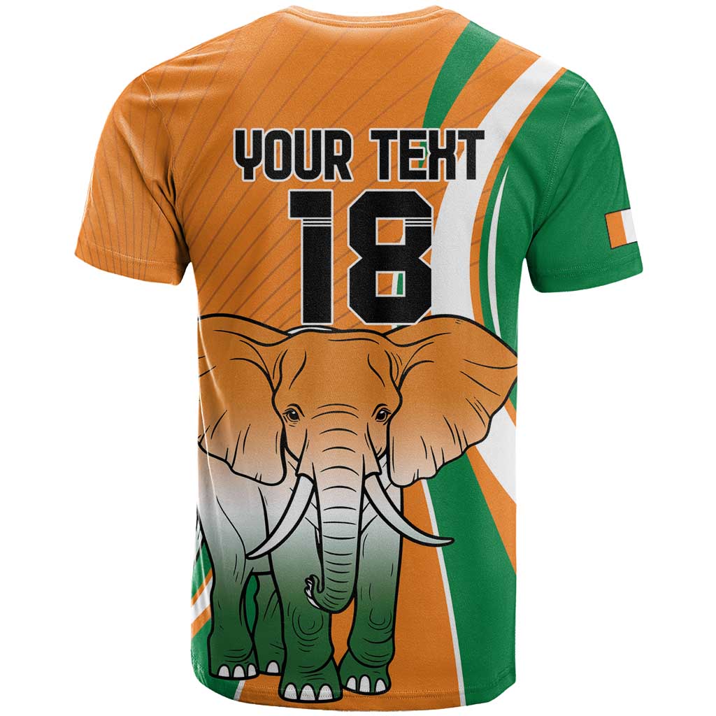 Custom Ivory Coast Football T shirt Les Elephants Spirit - African Pride