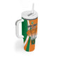 Custom Ivory Coast Football Tumbler With Handle Les Elephants Spirit - African Pride