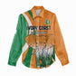 Custom Ivory Coast Football Women Casual Shirt Les Elephants Spirit - African Pride