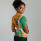 Custom Ivory Coast Football Women Polo Shirt Les Elephants Spirit - African Pride