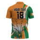 Custom Ivory Coast Football Zipper Polo Shirt Les Elephants Spirit - African Pride