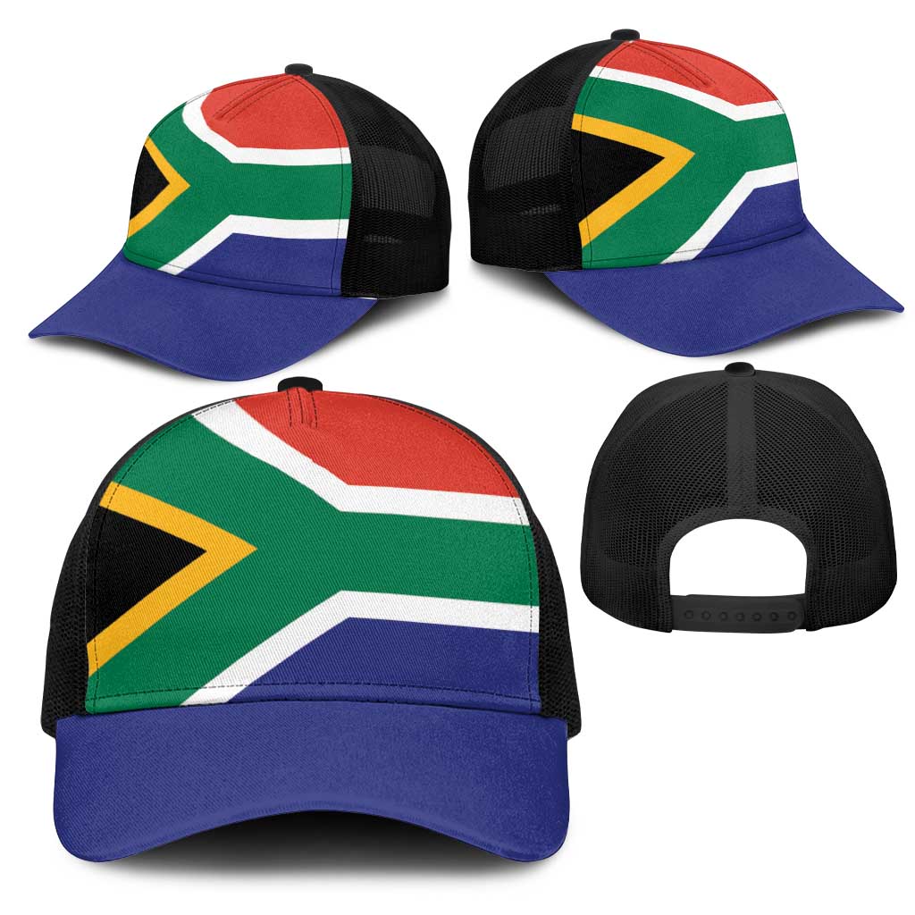 South Africa Baseball Net Cap Flag Color Inspiration - African Pride