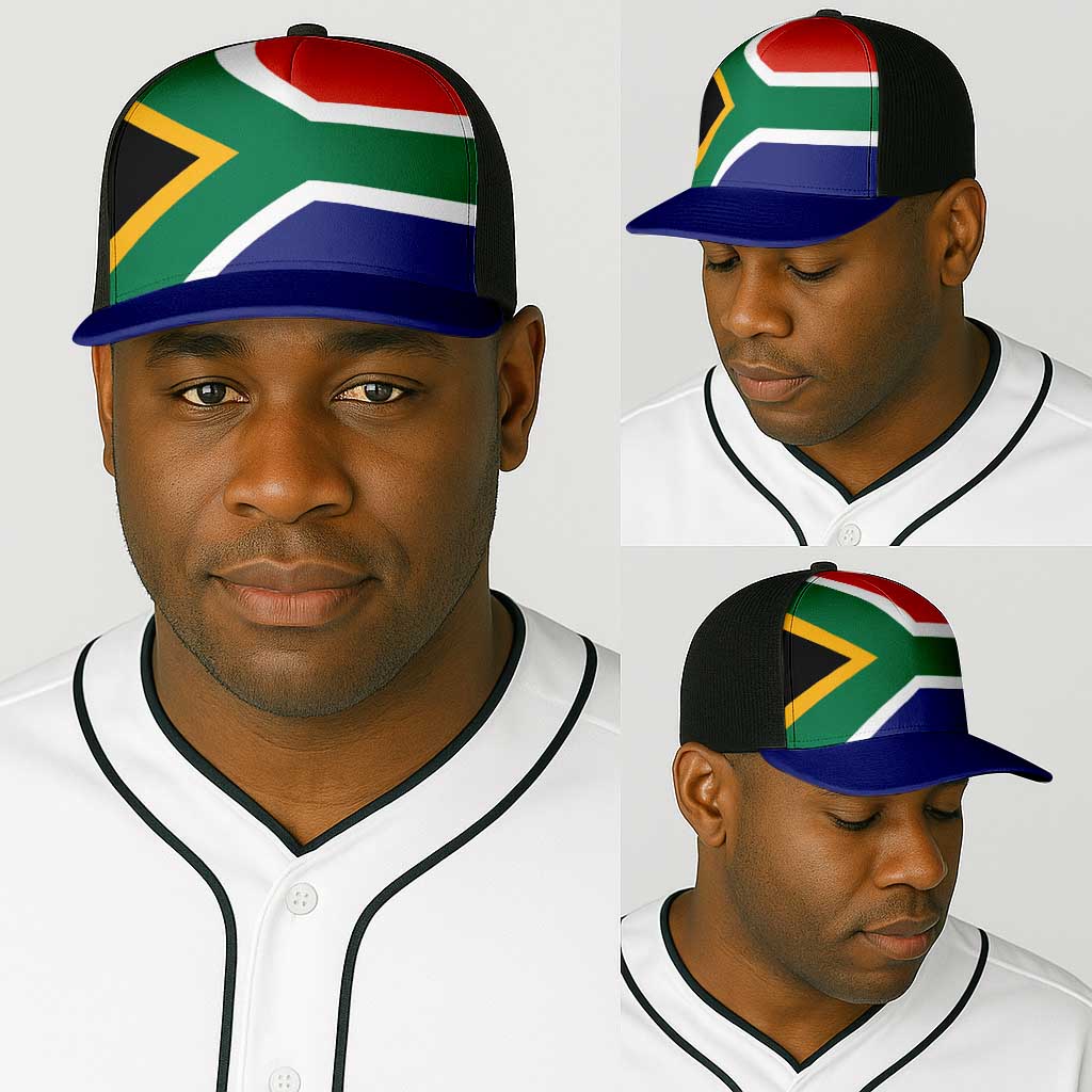 South Africa Baseball Net Cap Flag Color Inspiration - African Pride