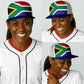 South Africa Baseball Net Cap Flag Color Inspiration - African Pride