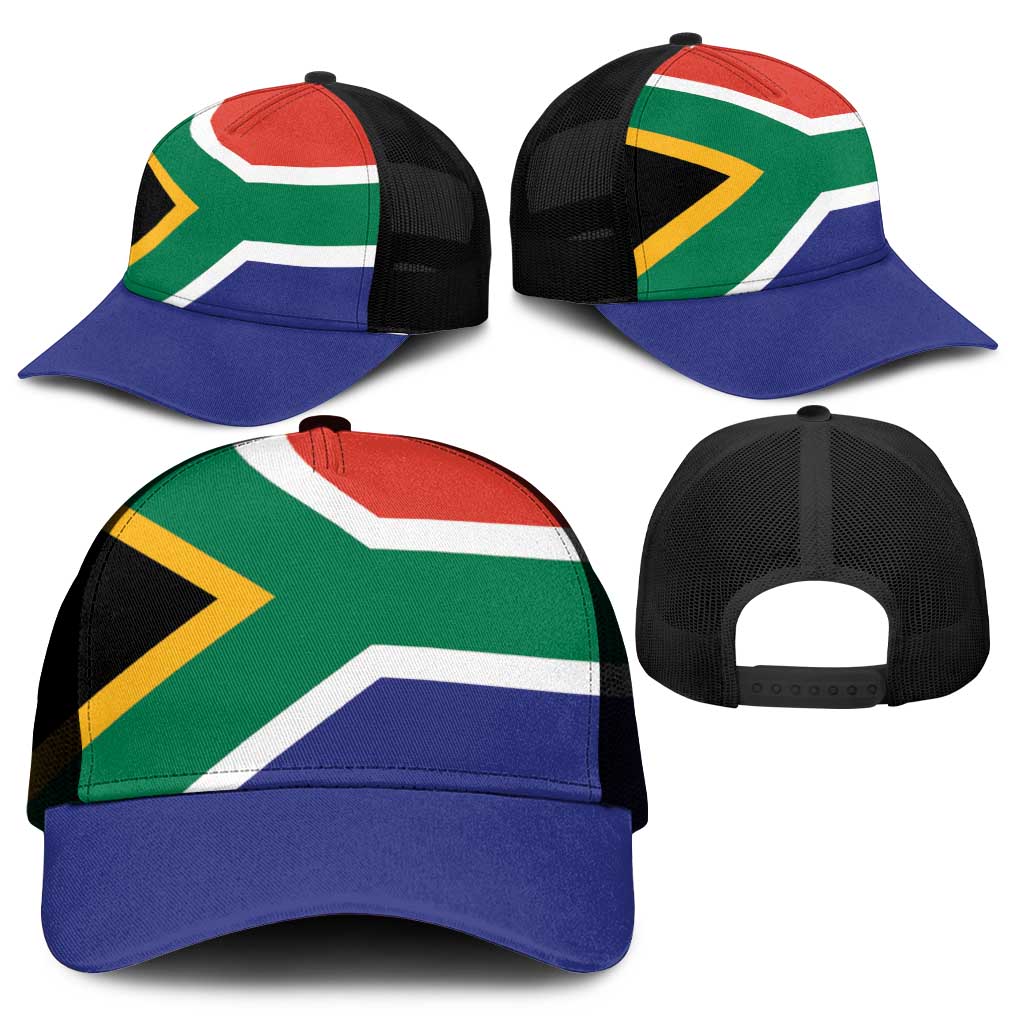 South Africa Mesh Trucker Cap Flag Color Inspiration - African Pride