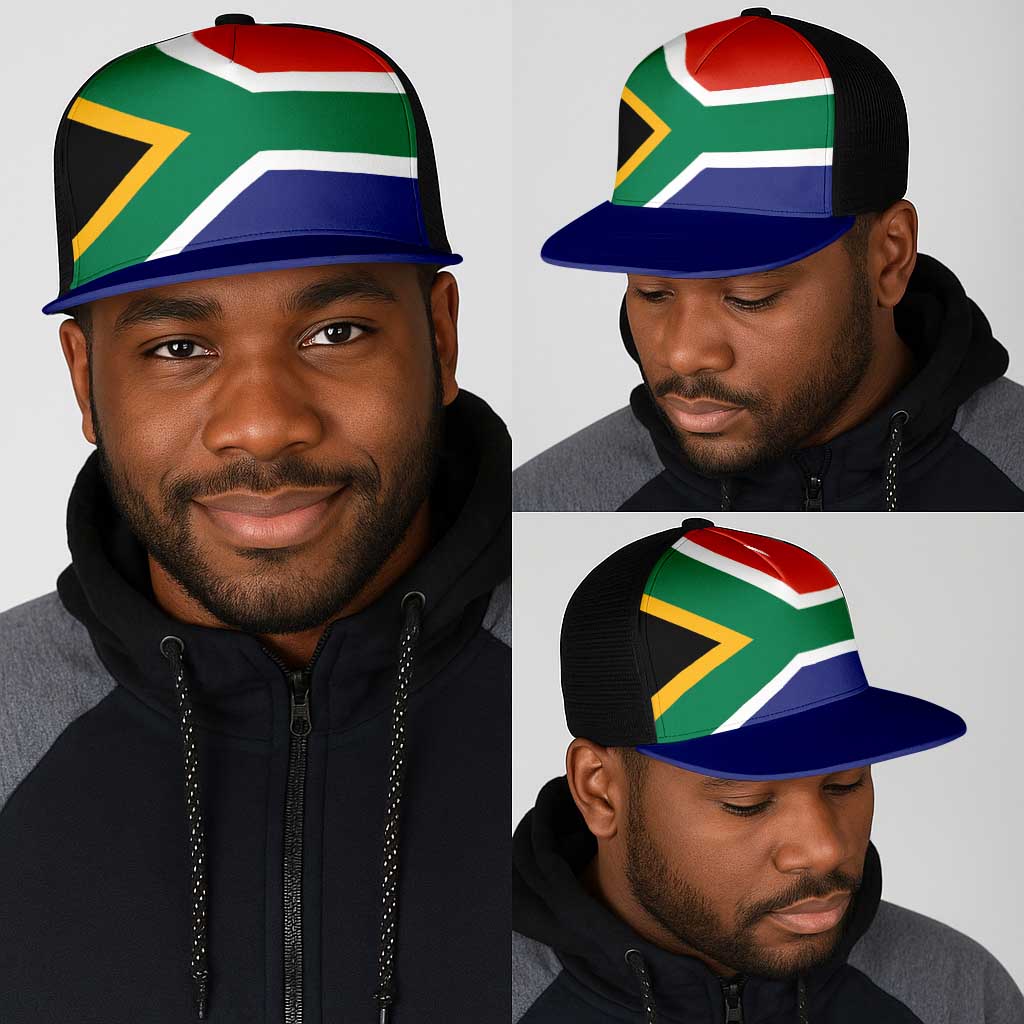 South Africa Mesh Trucker Cap Flag Color Inspiration - African Pride