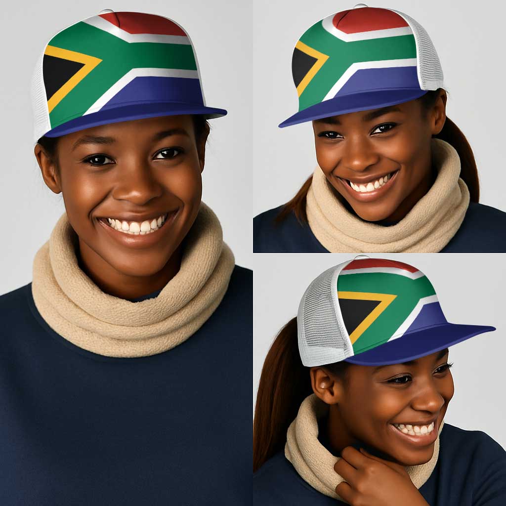 South Africa Mesh Trucker Cap Flag Color Inspiration - African Pride