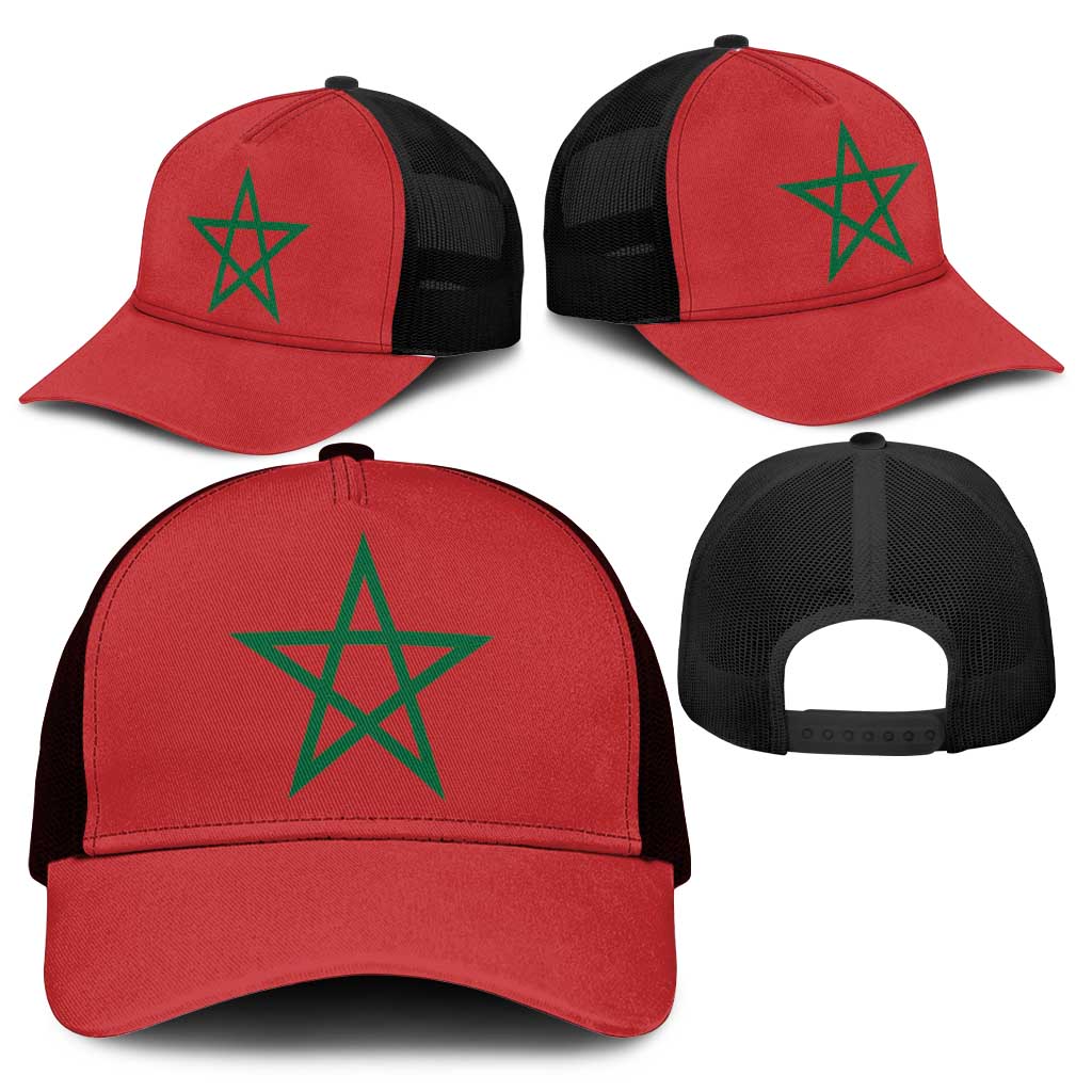 Morocco Mesh Trucker Cap Flag Color Inspiration - African Pride