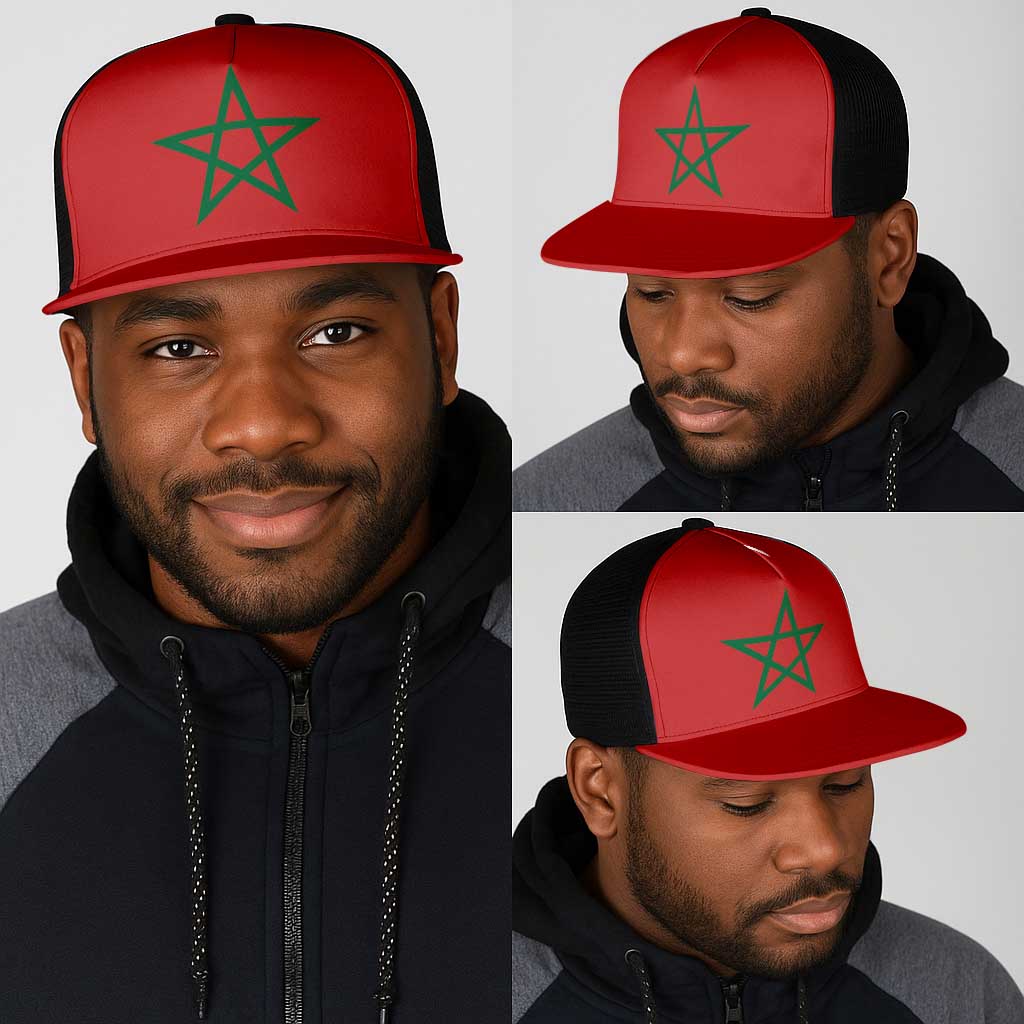 Morocco Mesh Trucker Cap Flag Color Inspiration - African Pride