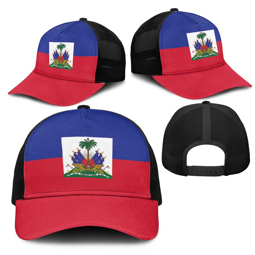 Haiti Baseball Net Cap Flag Color Inspiration - African Pride