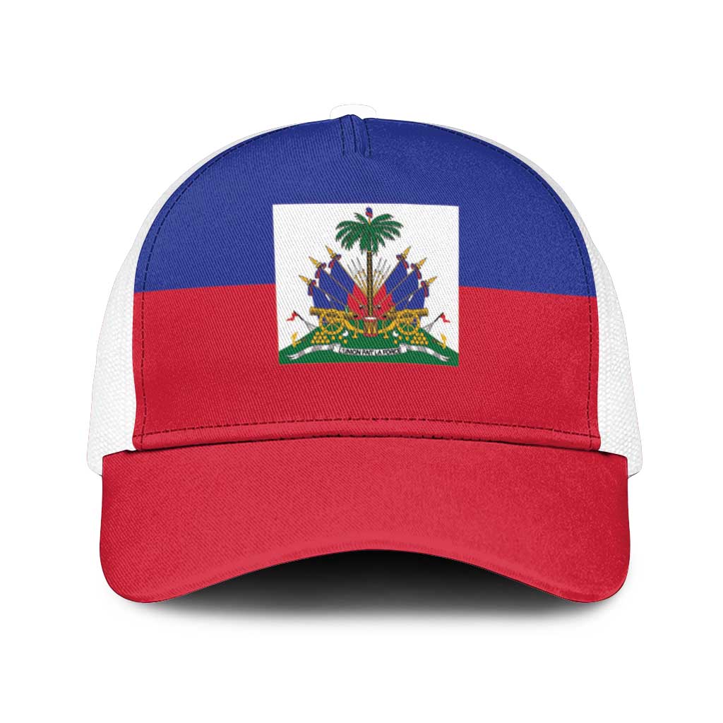 Haiti Mesh Trucker Cap Flag Color Inspiration - African Pride