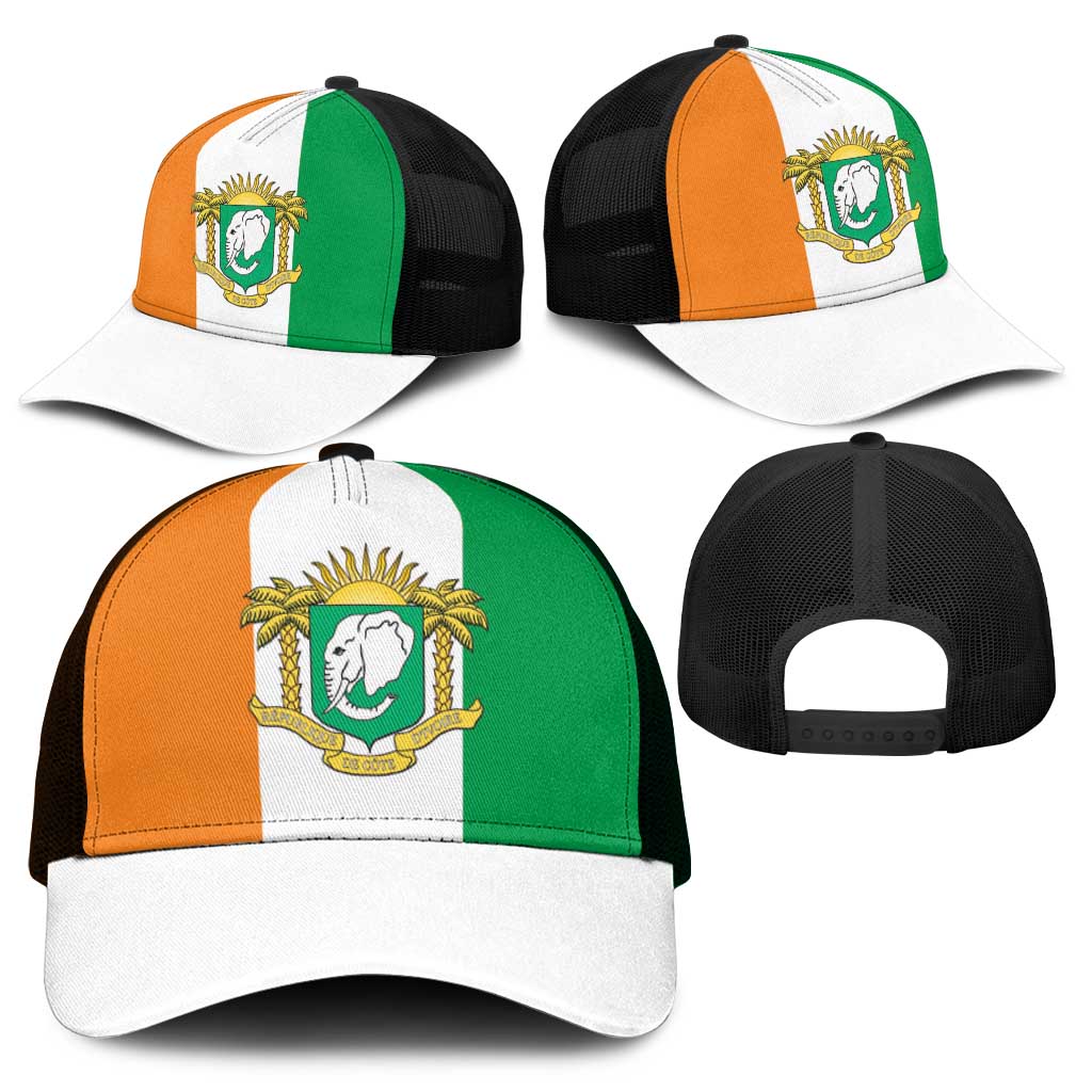 Ivory Coast Mesh Trucker Cap Flag Color Inspiration - African Pride