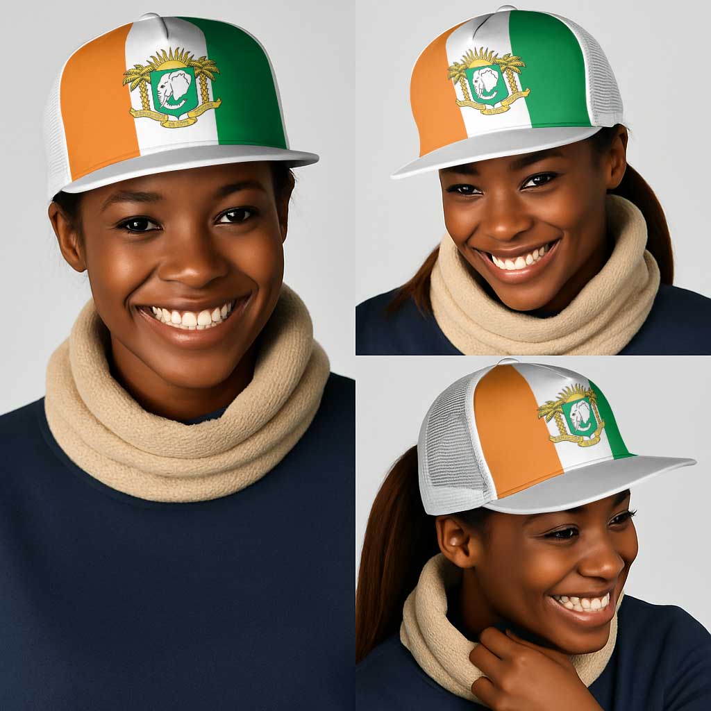 Ivory Coast Mesh Trucker Cap Flag Color Inspiration - African Pride