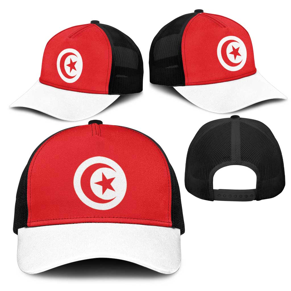 Tunisia Baseball Net Cap Flag Color Inspiration - African Pride