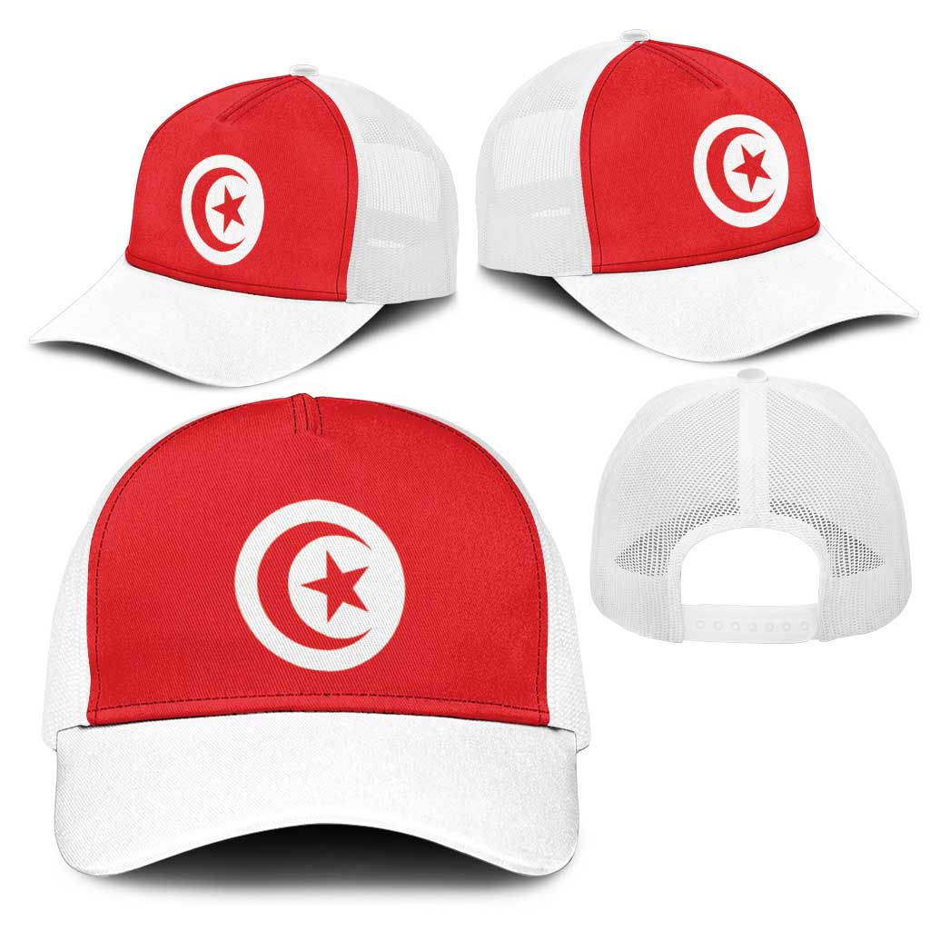 Tunisia Baseball Net Cap Flag Color Inspiration - African Pride