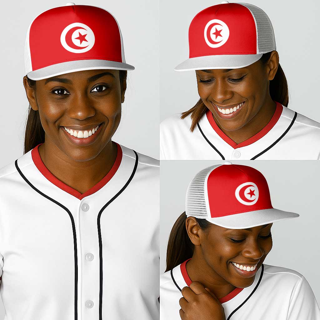 Tunisia Baseball Net Cap Flag Color Inspiration - African Pride